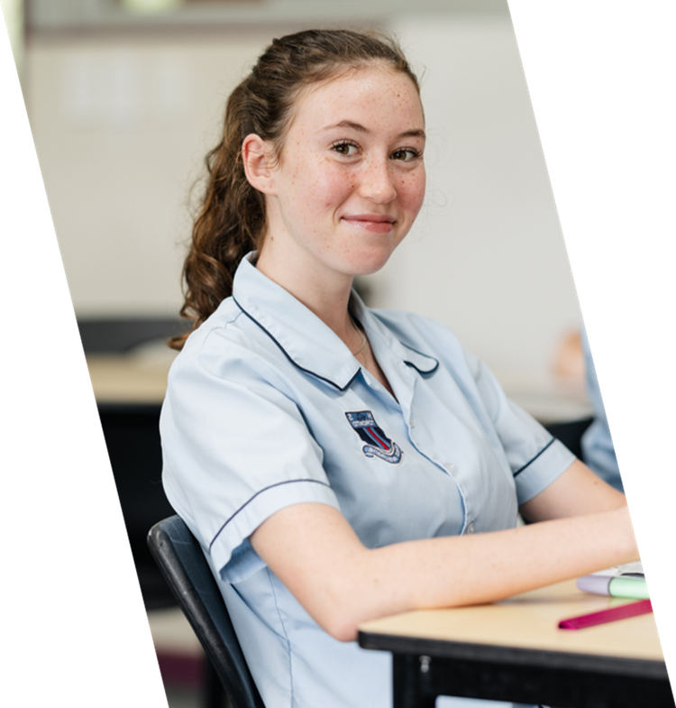 Student sitting at desk